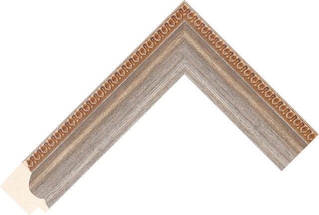 289214010 - Silver - 35mm wide picture frame chevron