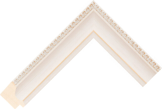289214019 - White - 35mm wide picture frame chevron