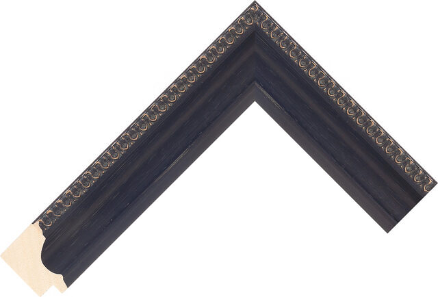 289214020 - Black - 35mm wide picture frame chevron