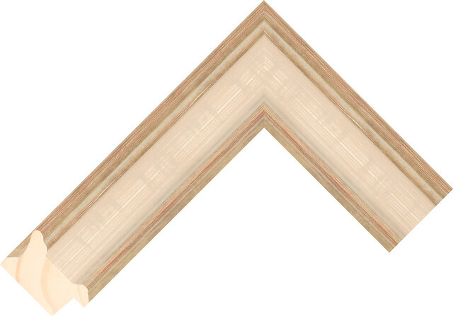 292201686 - Ivory/Champagne - 43mm wide picture frame chevron
