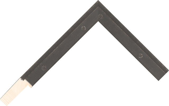 292630 - Oiled Steel - 18mm wide picture frame chevron
