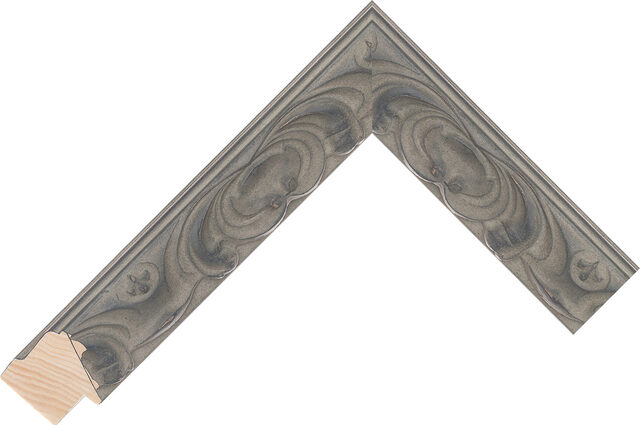293688007 - Aged Grey - 34mm wide picture frame chevron