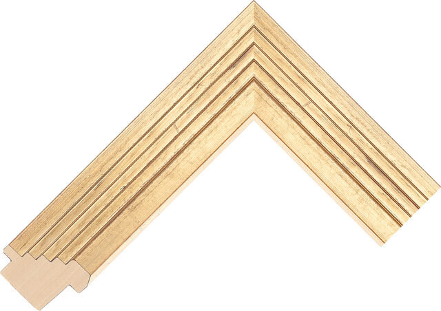 302143246 - Gold - 39mm wide picture frame chevron
