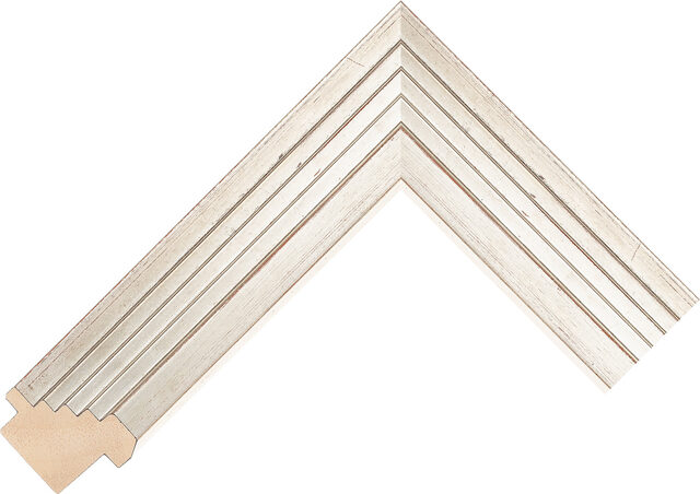 302143358 - Silver - 39mm wide picture frame chevron