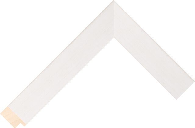302443127 - White - 30mm wide picture frame chevron