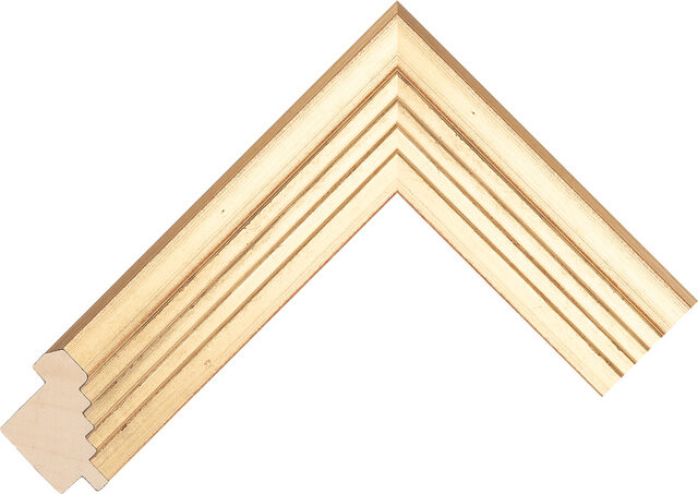 304143246 - Gold - 39mm wide picture frame chevron