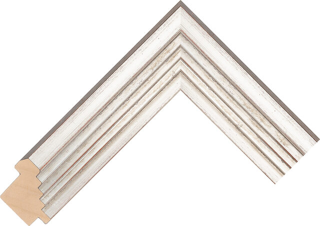 304143358 - Silver - 39mm wide picture frame chevron