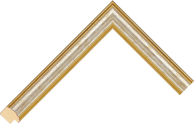 308444358 - Silver - 22mm wide picture frame chevron