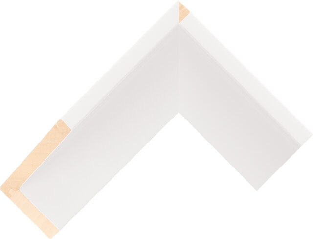 322440 - White - 50mm wide picture frame chevron