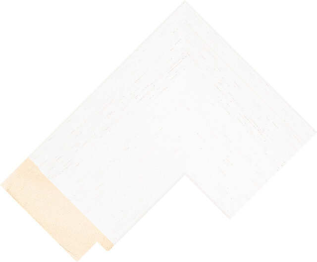 327000127 - White - 83mm wide picture frame chevron