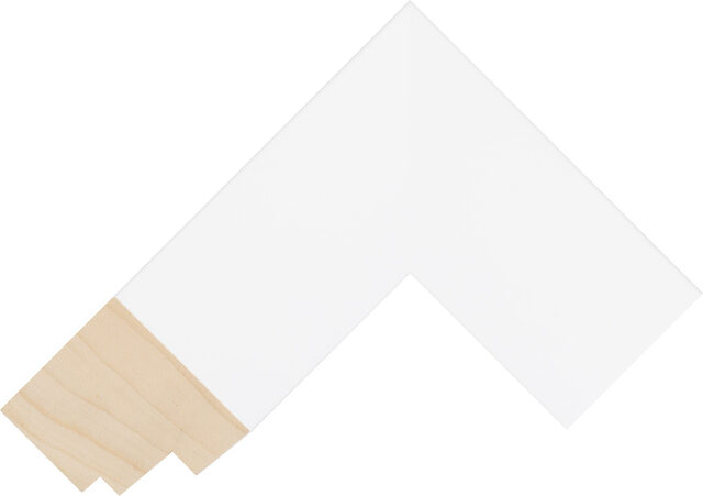 332127000 - White - 53mm wide picture frame chevron