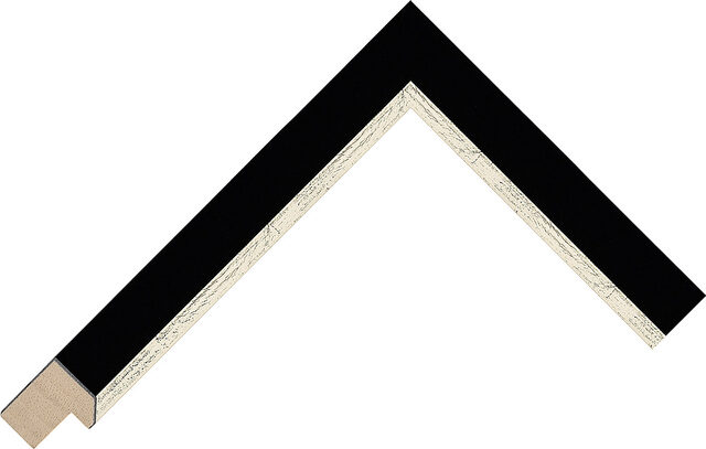 334084 - Black/Silver - 23mm wide picture frame chevron
