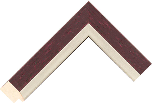336230476 - Burgundy/Silver - 37mm wide picture frame chevron