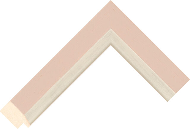 336230478 - Pink/Silver - 37mm wide picture frame chevron
