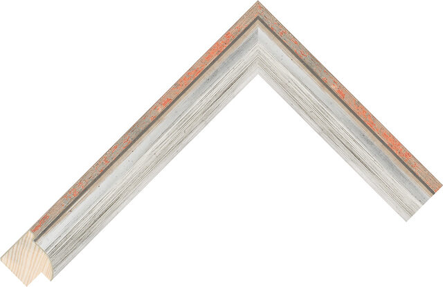 342606 - Silver/Black - 25mm wide picture frame chevron