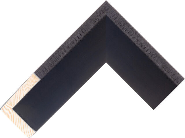 355904 - Black - 50mm wide picture frame chevron
