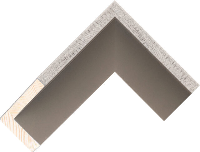 355905 - Silver - 50mm wide picture frame chevron