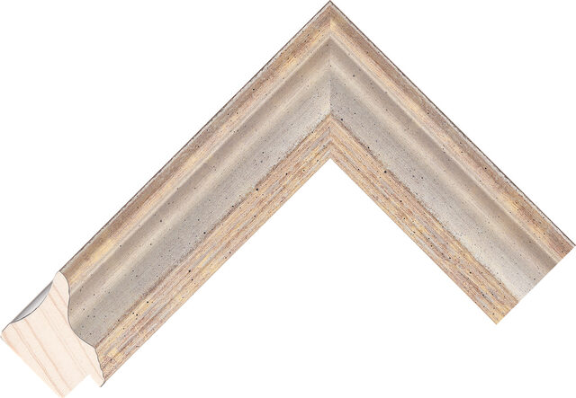 360205003 - Silver - 40mm wide picture frame chevron