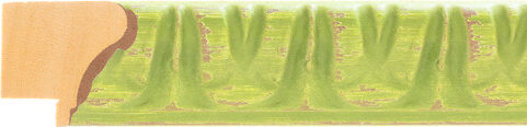 28mm Wide Green Scoop Frame Moulding for sale by the length, or in bulk (AQ.380654363) profile image