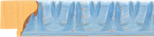 28mm Wide Light Blue Scoop Frame Moulding for sale by the length, or in bulk (AQ.380654365) profile image