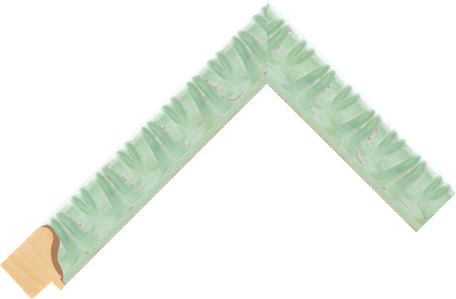 AQ.380654373 - Aquamarine - 28mm wide picture frame chevron