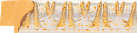 28mm Wide Silver Scoop Frame Moulding for sale by the length, or in bulk (AQ.380654720) profile image