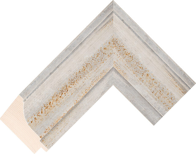 389147557 - Silver - 63mm wide picture frame chevron