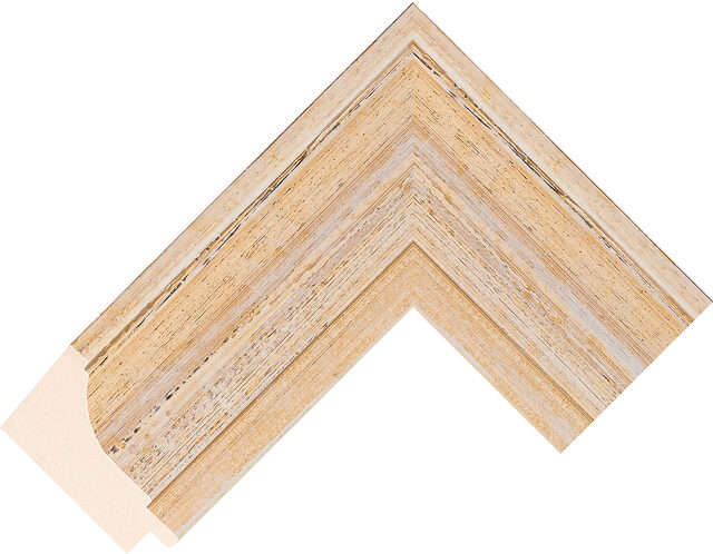 389147558 - Beige/Silver - 63mm wide picture frame chevron