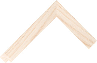 Corner sample of Natural Flat Ash Frame Moulding