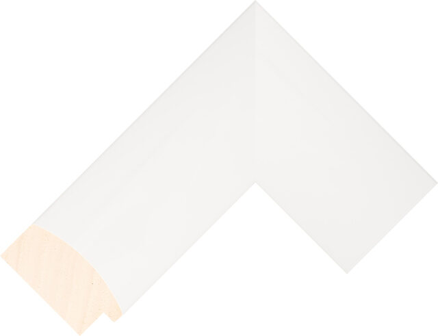 398127000 - White - 63mm wide picture frame chevron