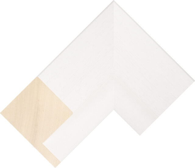 407000127 - White - 84mm wide picture frame chevron