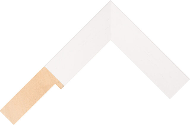 411000127 - White - 29mm wide picture frame chevron