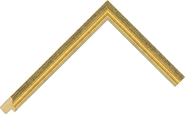 414600012 - Gold - 16mm wide picture frame chevron