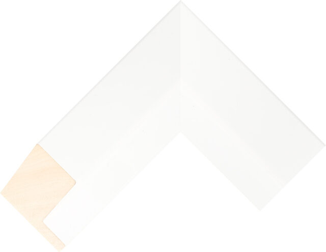 415220127 - White - 76mm wide picture frame chevron