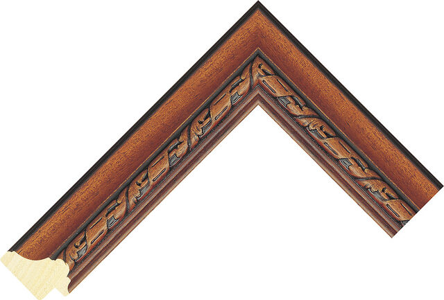 418494000 - Dark Wood - 35mm wide picture frame chevron