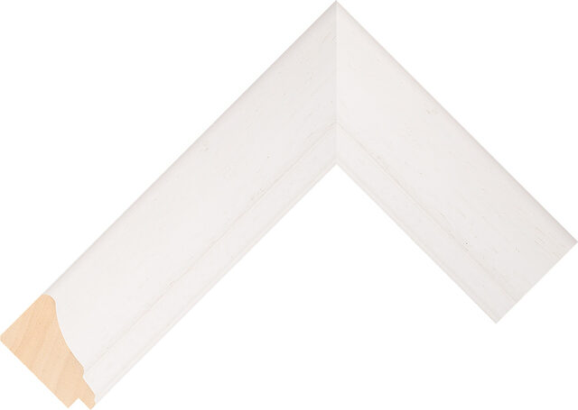 419000127 - White - 43mm wide picture frame chevron
