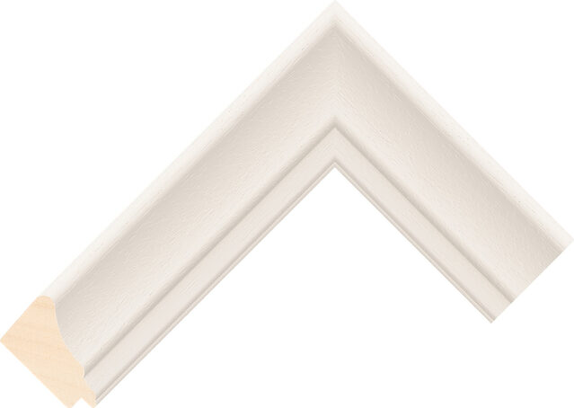 419000137 - Cream - 43mm wide picture frame chevron