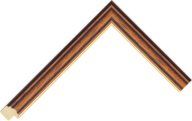 424490246 - Walnut - 20mm wide picture frame chevron