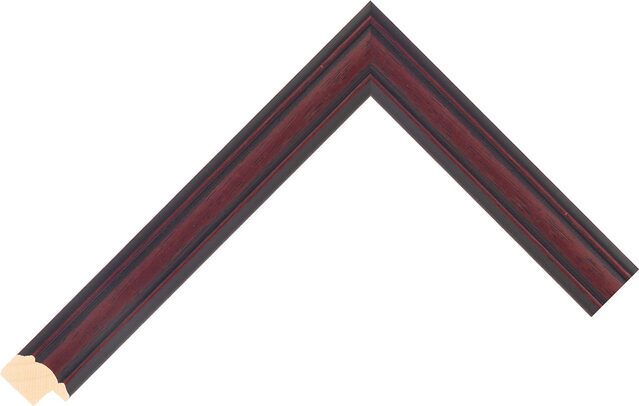 426496000 - Antique Mahogany - 24mm wide picture frame chevron