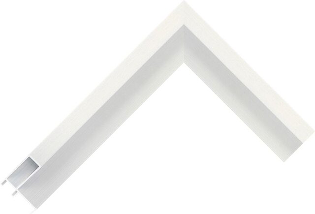 428010173 - Silver - 35mm wide picture frame chevron