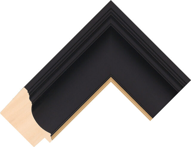 432167246 - Black/Gold - 63mm wide picture frame chevron