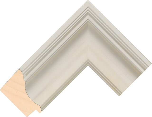 432348000 - Silver - 63mm wide picture frame chevron