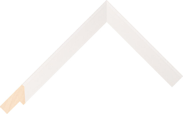 434000127 - White - 18mm wide picture frame chevron