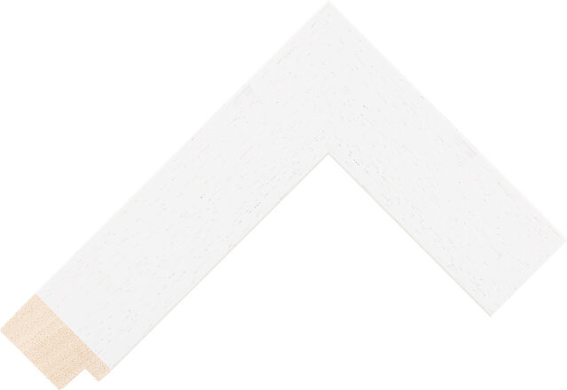436000127 - White - 40mm wide picture frame chevron