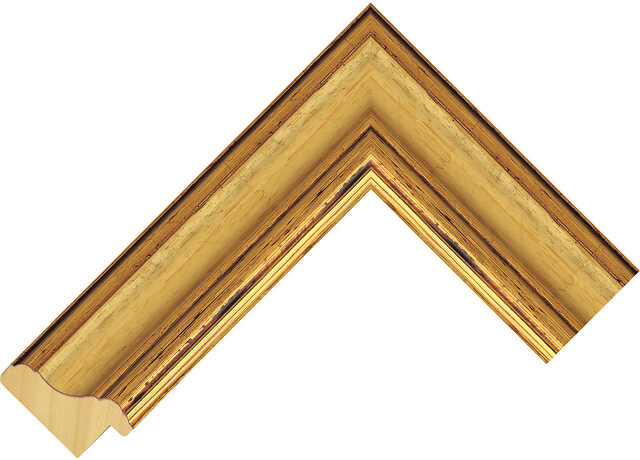 438245000 - Gold - 44mm wide picture frame chevron