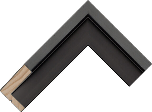 442650 - Black - 44mm wide picture frame chevron