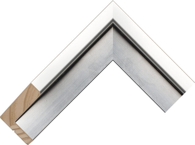 442660 - Silver - 44mm wide picture frame chevron