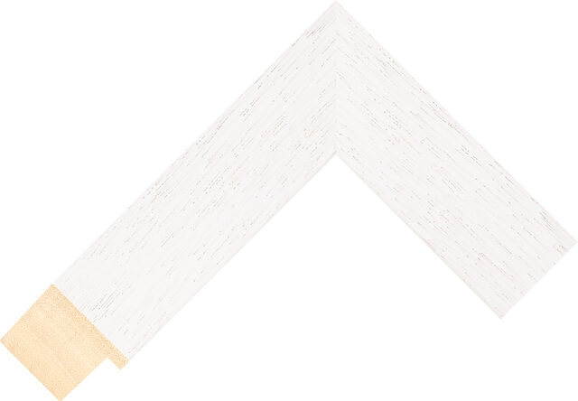 449000127 - White - 39mm wide picture frame chevron