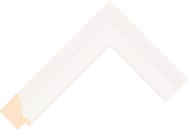 450127000 - White - 37mm wide picture frame chevron