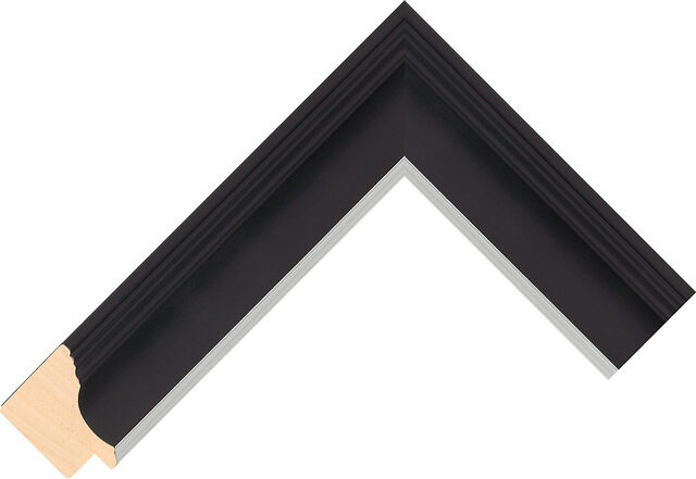 450167348 - Black/Silver - 37mm wide picture frame chevron